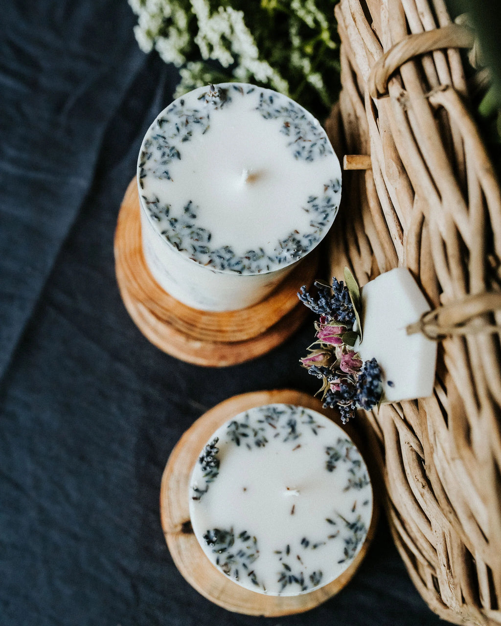 Aromātiskā svece "Lielā lavanda"