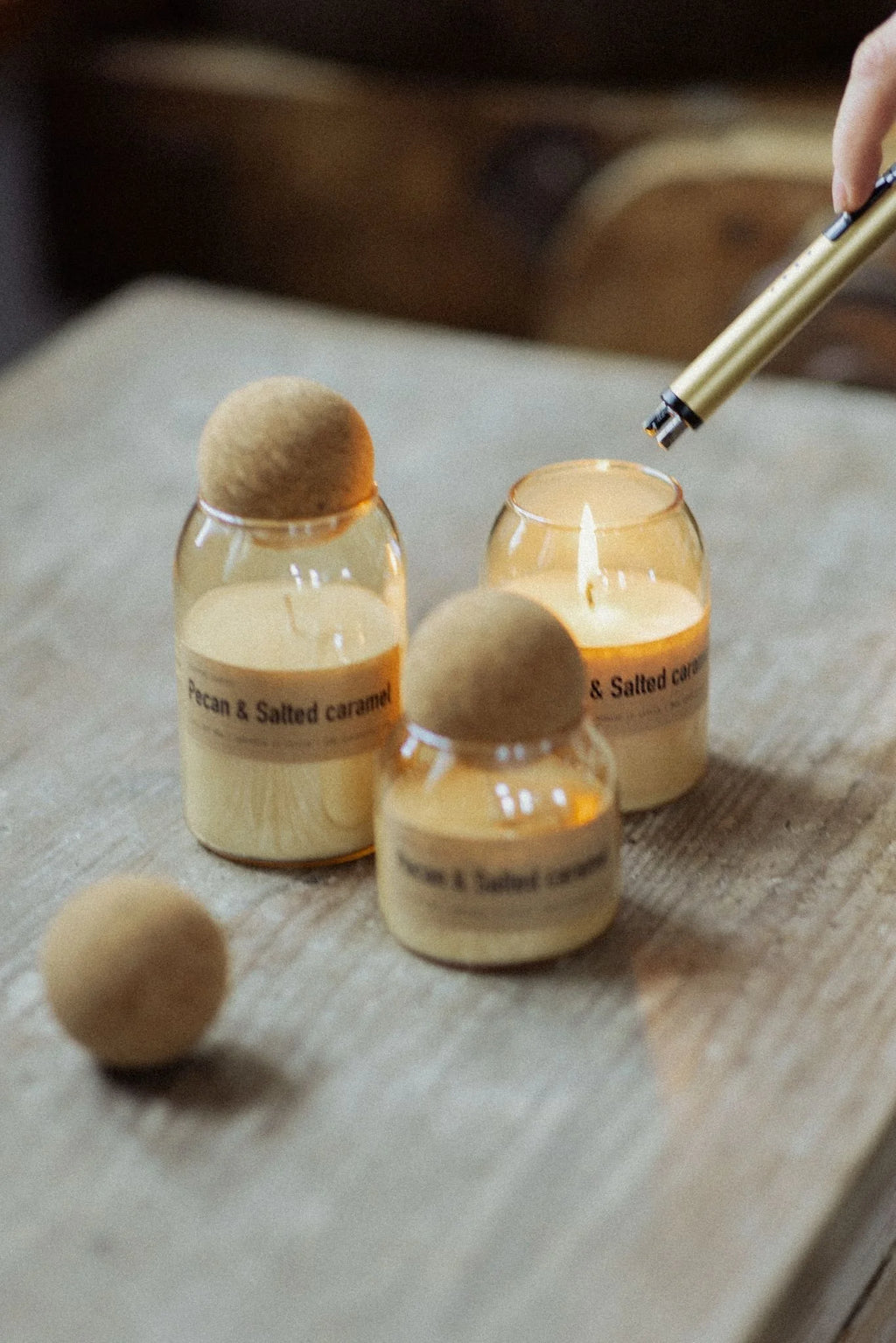 Aromātiskā svece Pecan & Salted caramel
