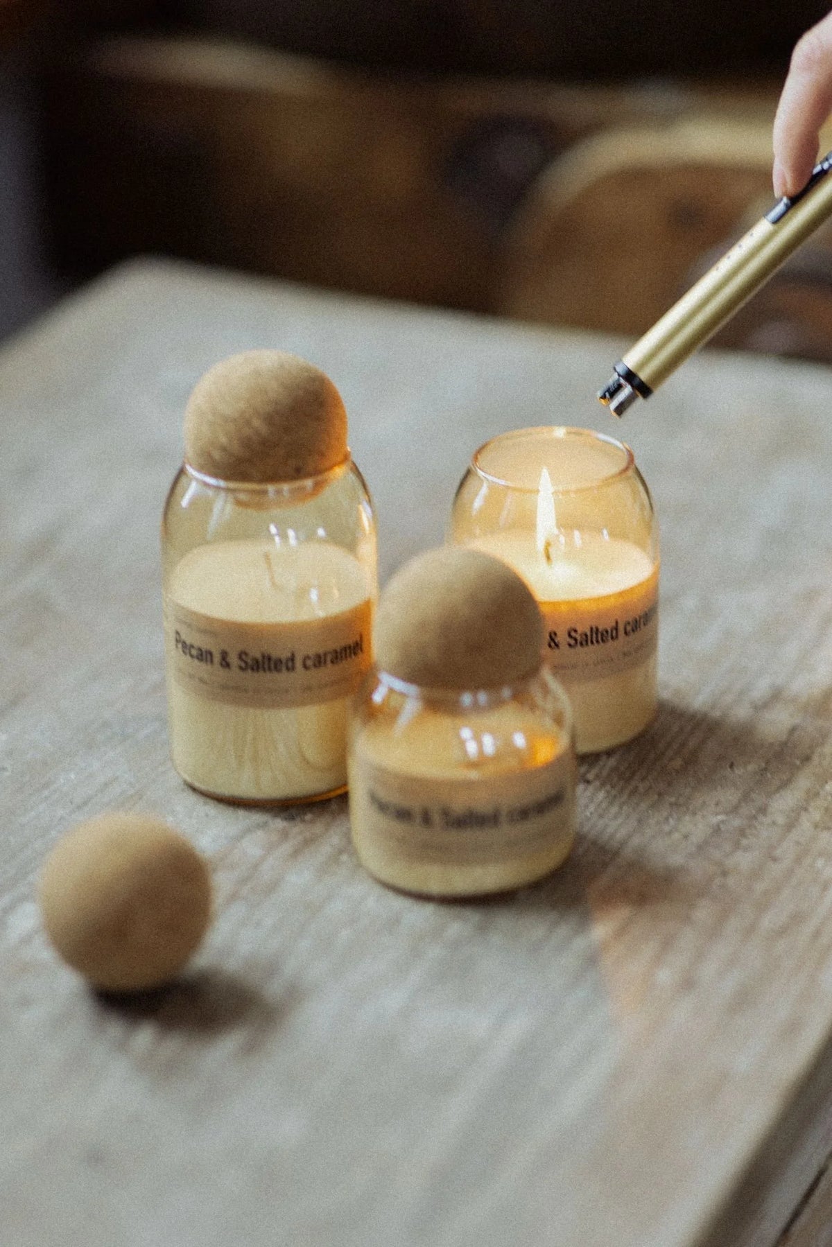 Aromātiskā svece Pecan & Salted caramel