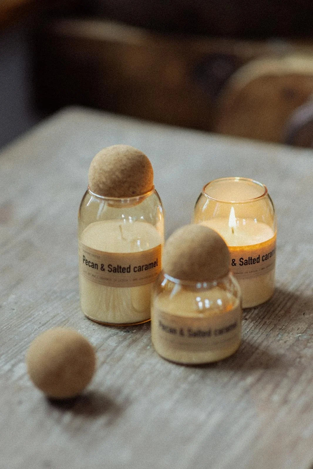 Aromātiskā svece Pecan & Salted caramel
